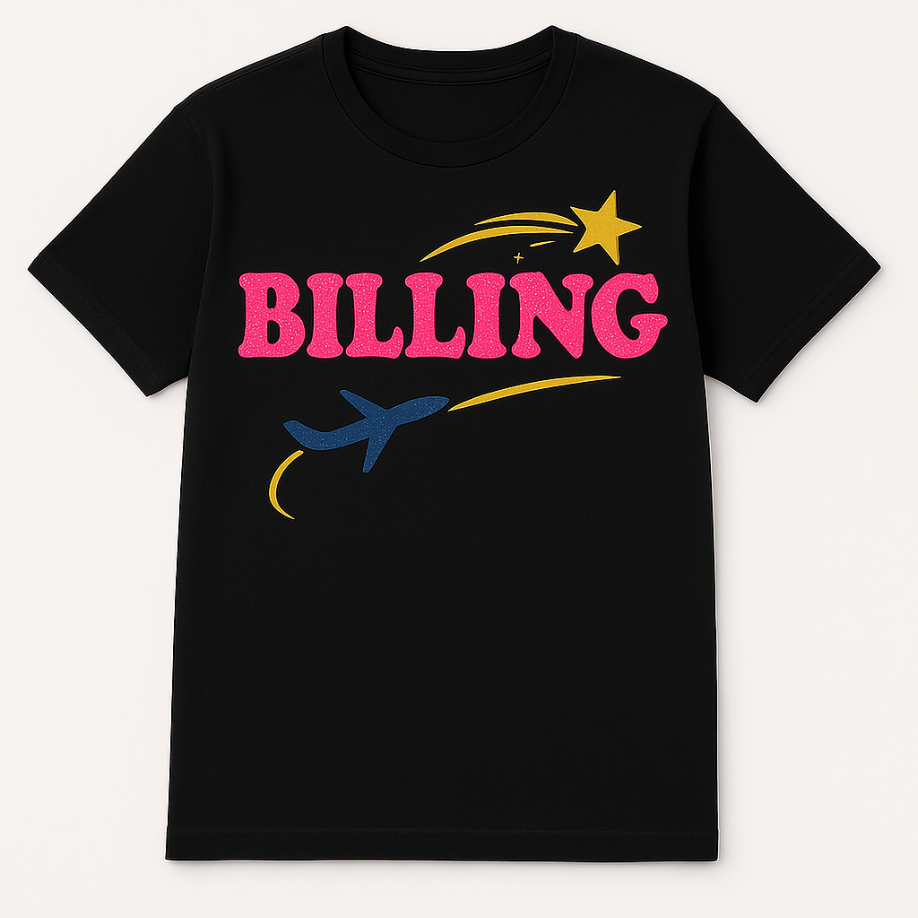 BILLING Tee – Where the Paper Takes Flight