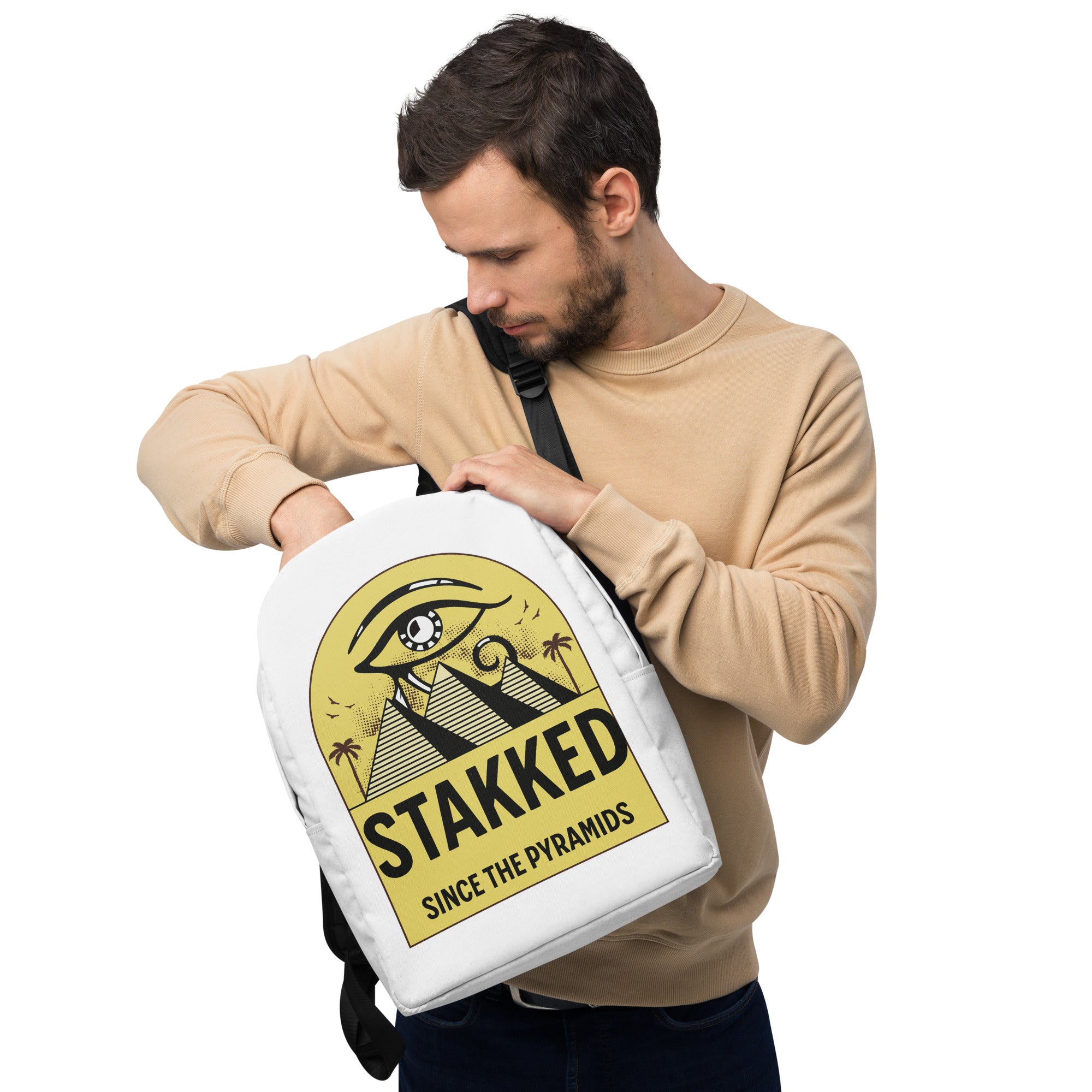 STAKKED Pyramids Minimalist Backpack