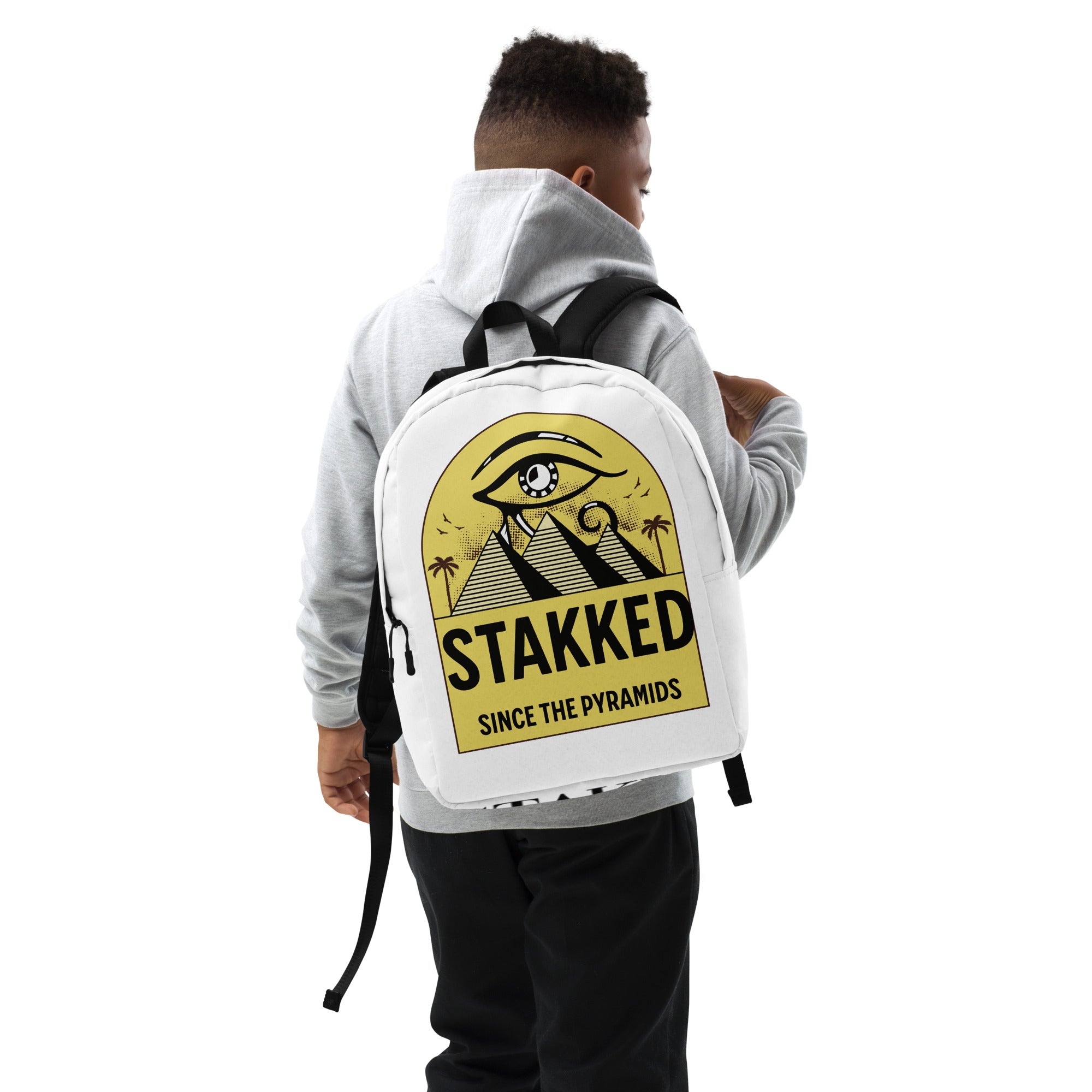STAKKED Pyramids Minimalist Backpack